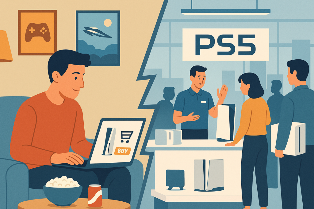 PS5 kopen online vs in de winkel: wat is beter?